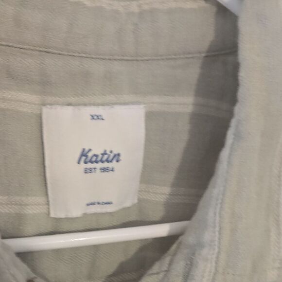 Katin Men's Casual Button Down Shirt - Light Gray - Picture 2 of 6